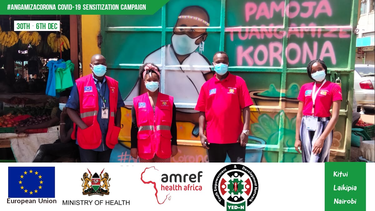 NjapitMwaana's tweet photo. We shall not relent
We shall not give up
Not until the curve is flattten!
Tuna uwezo wa kuangamiza Corona!
#EUAmrefOnCovid19 
#WorldAIDSDay https://t.co/xa2H1oPOBW
