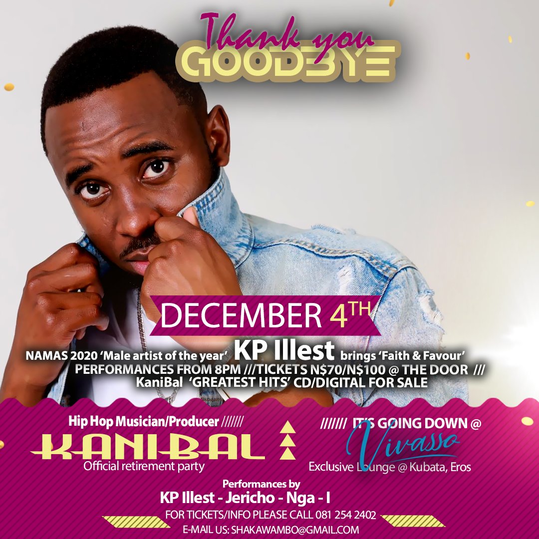 kanibal061's tweet photo. 3 days to go to our private party. Hit the number for tickets, they are cheaper in advance. A whole vibe #ThankyouGoodbye @KpIllest https://t.co/BiXZxYeScs