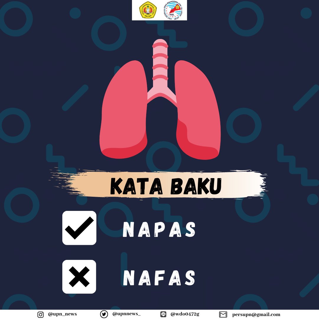 Pers Mahasiswa Upn On Twitter Kata Fikir Adalah Bentuk Tidak Baku Dari Kata Pikir Sehingga Penulisan Yang Benar Adalah Pikir Penulisan Kata Yang Benar Disebut Juga Dengan Kata Baku Yaitu Kata