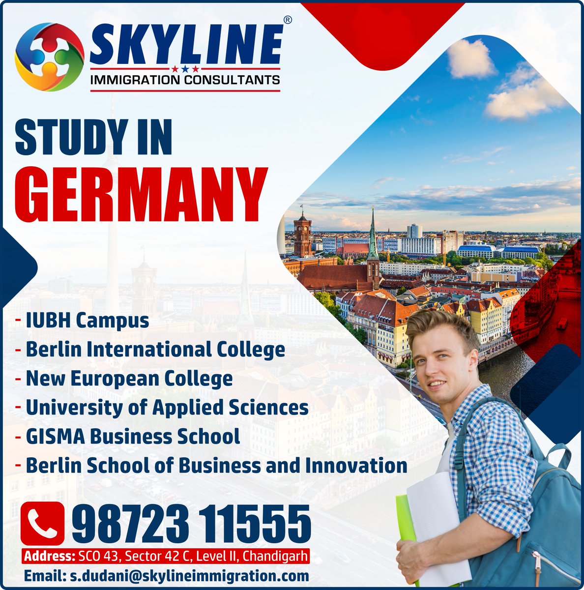 👉 Study in Germany
👉 With and Without IELTS
👉 Talk To Our Experts: +91- 98723 11555, 9023488558

Want to know about Benefits from studying in Germany?
Visit --> skylineimmigration.com/study-in-Germa…

#studyinGermany #Overseas #EducationInGermany #education #Germanystudyvisa #Student