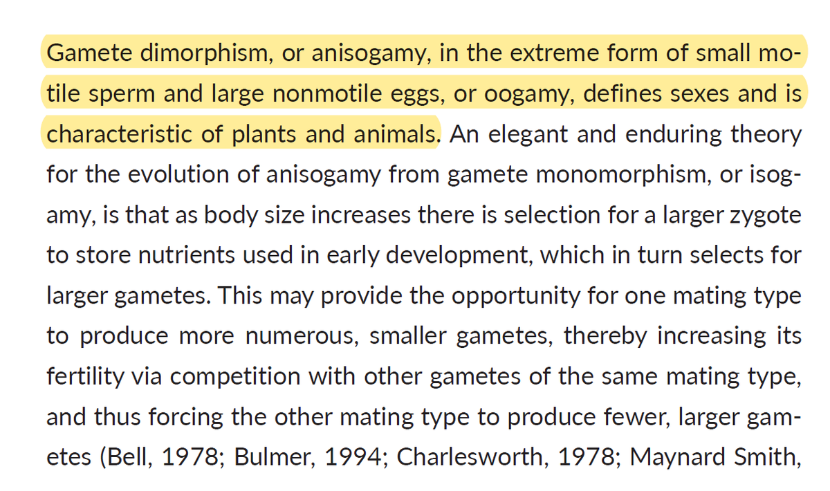 What do evolutionary biologists mean when they discuss 'male' and 'female'?Male and female are not defined by chromosome composition but by gamete type, and it's the fundamental distinction between male and female in all anisogamous species.[1][2][3]