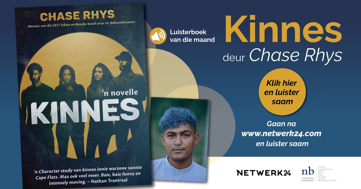 Beeld_Nuus's tweet photo. Vir @Netwerk24 Intekenare: Luister NOU na die bekroonde novelle van Chase Rhys. #Kinnes is Netwerk24 se luisterboek van die maand. Intekenare kan tot 31 Desember na die voorlesing daarvan luister. Luister saam hier >>> https://t.co/N5JeSpHR4Z https://t.co/5rnZzpc3By