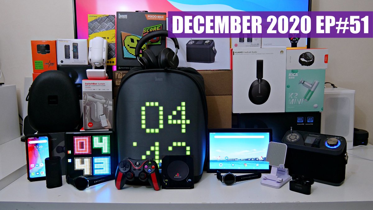 ChigzTechReview's tweet photo. NEW VIDEO:  Coolest Tech of the Month DEC 2020  - EP#51 - Latest Gadgets You Must See!
▶️ https://t.co/djoFaxhXTV

--
#Ulefone #GridStudio #Retrostation14K @HuaweiMobileUK @divoom #DragonTouch #KicoK2 #Merach #RimoMicLite #Proscenic #Bomaker #Elephone #Magfaster #SwitchBot https://t.co/OkVOrnb5sq