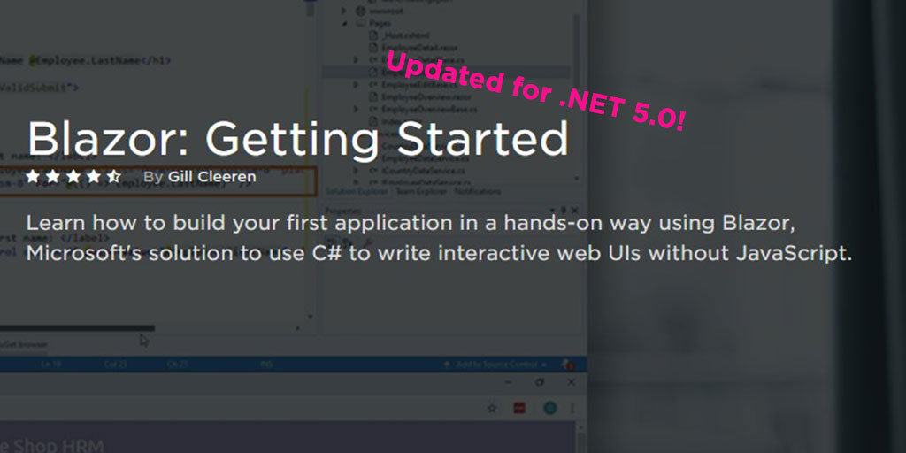 gillcleeren's tweet photo. I'm happy to announce that my Blazor: Getting Started course has already been updated to .NET 5.0!
https://t.co/T49HVHc8E7
And, to make it easy for those who have already watched it, the .NET 5 additions are bundled in one extra module! Enjoy!
#blazor #net50
/cc @danroth27 https://t.co/PglzMogPB2