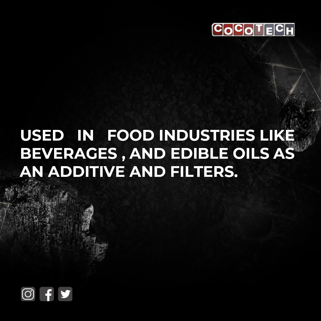 Cocotech_pvt's tweet photo. Used in food industries like beverages, and edible oils as an additive and filters.#vadivelcocotech #purecarbon #activatedcarbonmanufacturersintamilnadu #activatedcharcoal #activatedcartbonmanufacturer #socialmedia #cocotech #factsdaily #india #tamilnadu #chennai #coimbatore https://t.co/k8IJavTj2f