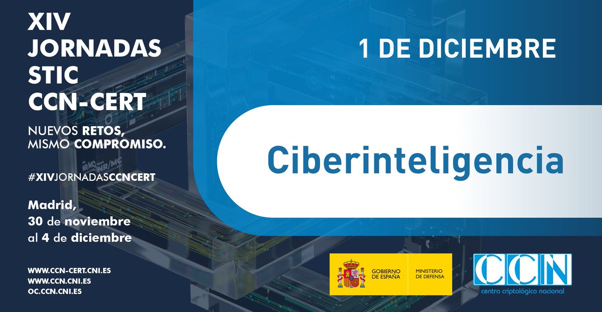 Tan solo queda media hora para que den comienzo las ponencias de este segundo día de #XIVJornadasCCNCERT. En esta ocasión, el módulo es 'Ciberinteligencia' y volverán a tener lugar en la Sala 19, patrocinada hoy por <a href="/sidertia/">Sidertia by Izertis</a>.