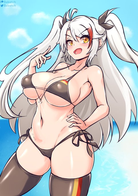 ⬛️🟥🟨Prinz Eugen~
Get the lewd ver on: https://t.co/qKeLL9CkAG 

#AzurLane #アズールレーン 