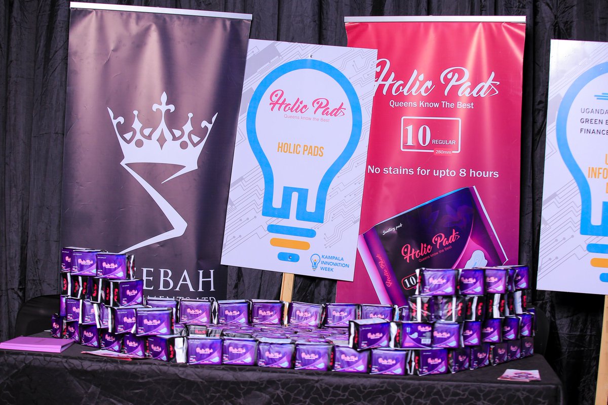 HolicPads's tweet photo. Thank you Kampala Innovation Week 2020 @kiwuganda for hosting us 🌸💜 "QUEENS KNOW THE BEST" 

#KIW2020 #HolicPads #QueensKnowTheBest https://t.co/MYnv7Lq05h