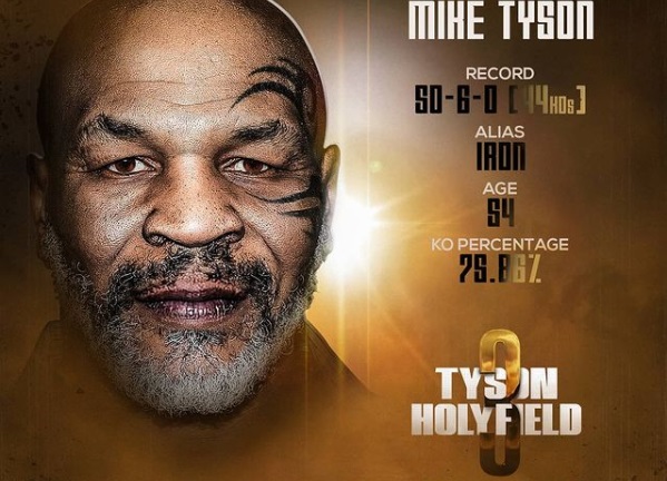RetourBoxe's tweet photo. 🗣Après l’énorme succès de son duel contre Roy Jones Jr, Iron Mike Tyson se tourne vers Evander Holyfield pour une exhibition et compléter une trilogie. Tyson a affronté Holyfield en 1996 et 1997. https://t.co/dH2YPv7hck
