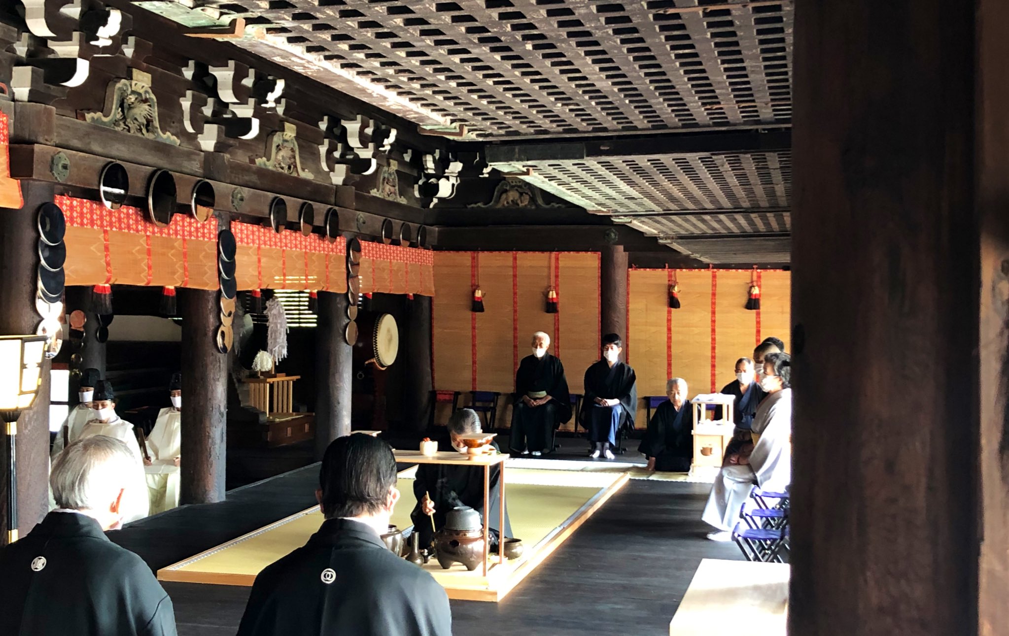 木製香合 うそ鳥 大宰府天満宮 千百年大祭 御献茶記念 香合 共箱