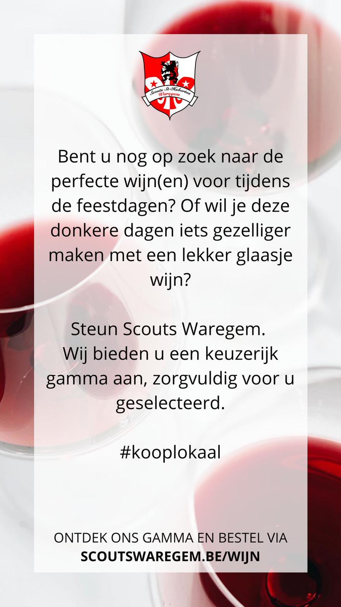 🍷🎄 #wijnverkoop #scoutswaregem