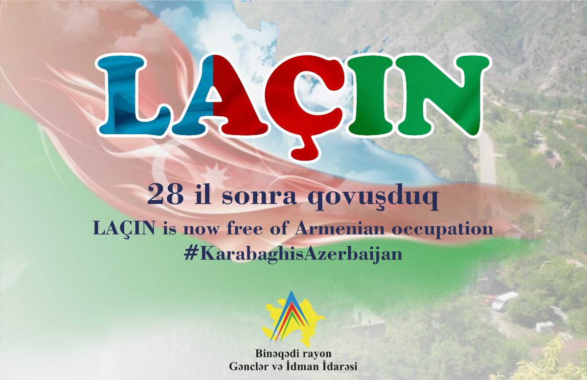 BineqediGii's tweet image. 28 illik həsrətə son!
#LaçınBizimdir
#QarabağBizimdir 
#QarabağAzərbaycandır 
#KarabaghisAzerbaijan🇦🇿