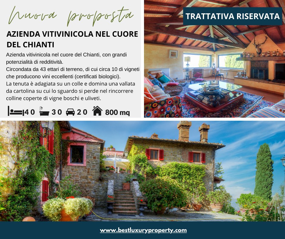 ANLadvisor's tweet photo. New entry in listing... 
#immobiliare #immobiliareitalia #wineyardforsale #luxurybrand #luxuryinvestment #luxurylife #luxuryrealestate #luxuryrealestateagent #luxuryrealtor #tuscany #wineyard #wine #bestluxuryproperty https://t.co/v7jNoMhUt8