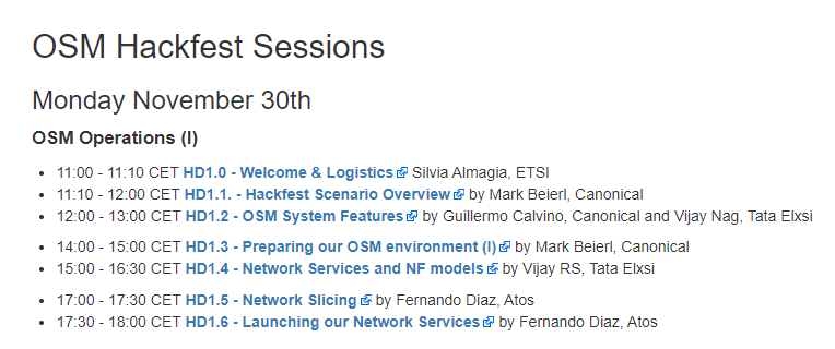 OpenSourceMANO's tweet image. Great hacks yesterday at #OSM10hackfest with #OSM Operations sessions by @samcmgl @ETSI_STANDARDS, @MarkBeierl and Guillermo Calvino @Canonical, Vijay Nag and Vijay R S @tataelxsi and Fernando Diaz @Atos! Now available on-line: Check them out!!! 
osm.etsi.org/wikipub/index.…
#NFV #5G