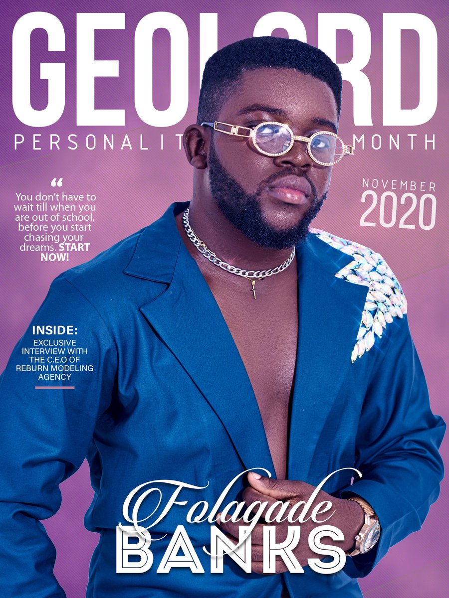 oaunags's tweet photo. Geolord Personality of the Month, November 2020 - Folagade_Banks (An amazing interview with one of our great minds).
#personalityofthemonth #interview #greatmind #motivation #success #impact #modelling #peng #magazine #mockup #oauife #oaunags #teamexponential #teamsore #nov2020 https://t.co/jwRcJt0xJH