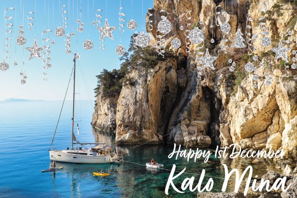 Sail Ionian Yacht Charter on Twitter: "Kalo Mina - Happy 1st December!  Wishing everyone good health and happiness over the festive period 🎄🎅🏼🍾  #kalomina #newmonth #december #greece #menoumespiti #christmas  #christmas2020 #sailingingreece #lefkada #