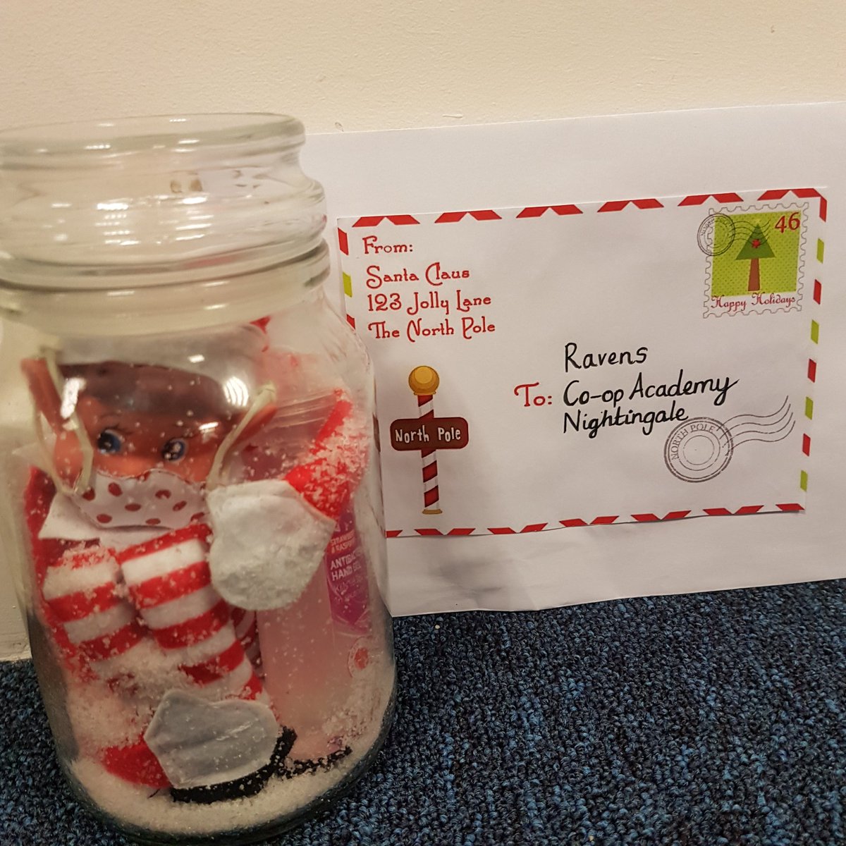 Special delivery @coopnightingale 🎅📄📮 #year1