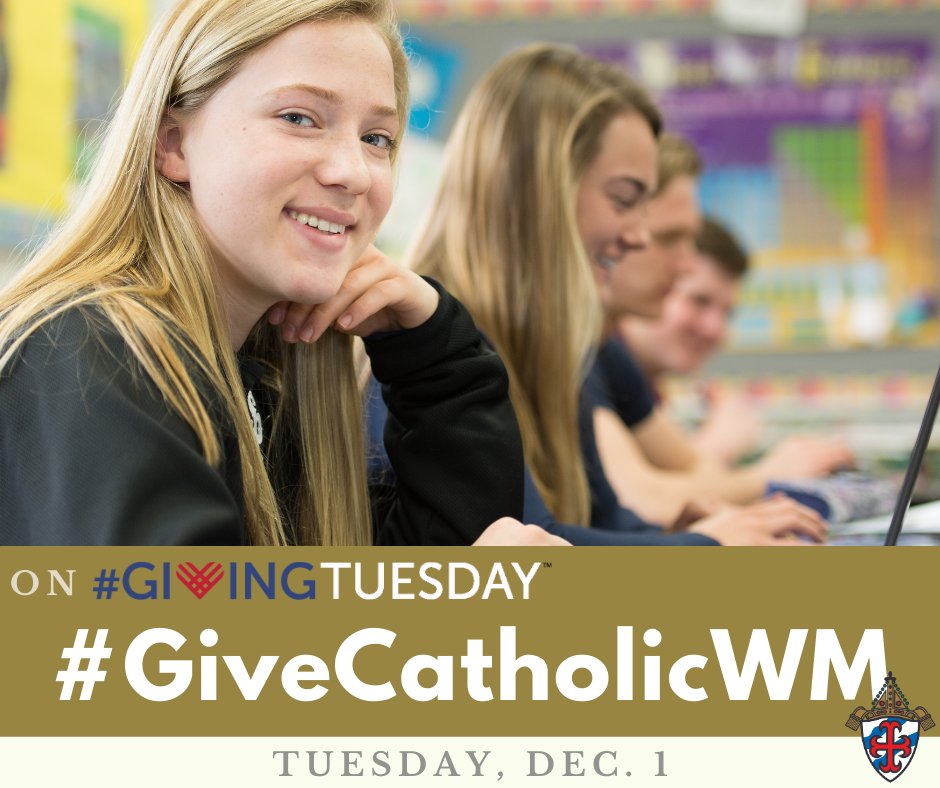 dogrschools's tweet photo. Today on this #GivingTuesday, support the ministry of Catholic education! Visit https://t.co/xL8qJ0gYjx and make a gift to your local Catholic school. #GiveCatholicWM #DOGRCathEd https://t.co/THqEEmH0XY