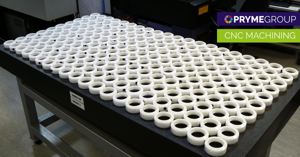 The GA North West team recently completed machining and assembly of 200 of these white acetal parts complete with pan head screws. 

Pryme Group can provide machining and assembly services with a wide range of materials. Get in touch to discuss your requirements!