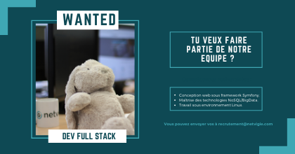 ❗WANTED DEV FULL STACK❗️

Tu veux évoluer dans un esprit startup avec une ambiance détendue et participer au développement de produits SaaS innovants ?

Alors Netvigie est fait pour toi ! On attend ton cv à recrutement@netvigie.com !

#Recrutement #Dev #Fullstack #Lille #SaaS