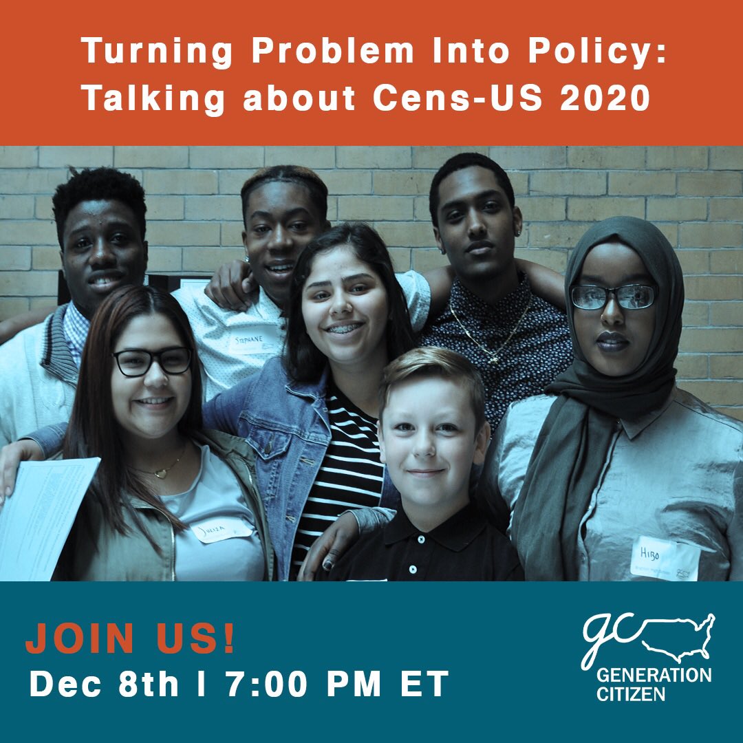 This #GivingTuesday, <a href="/gencitizen/">Generation Citizen</a> needs our help. Their next event is December 8 and your attendance or donation can help more young people access action civics education and participate in our democracy. Support today. bit.ly/2HbVhea