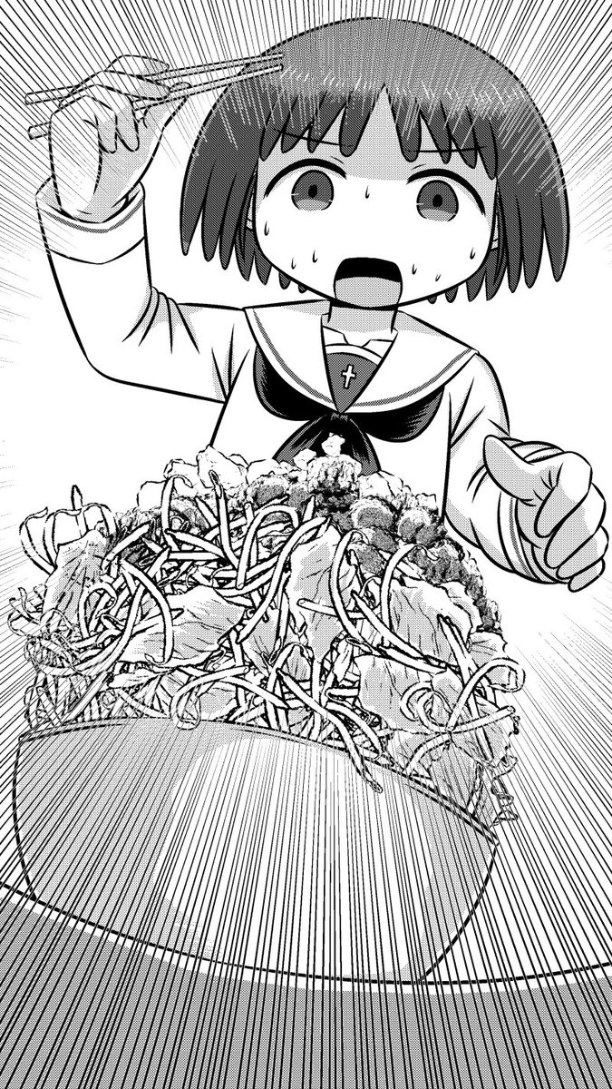阪口桂利奈 二郎ラーメンに挑む ガルパン版深夜のお絵描き60分一本勝負 ぽいにくす ウマ娘のグルメの漫画 阪口桂利奈 二郎ラーメンに挑む ガルパン版深夜のお絵描き60分一本勝負 ぽいにくす ウマ娘のグルメの漫画