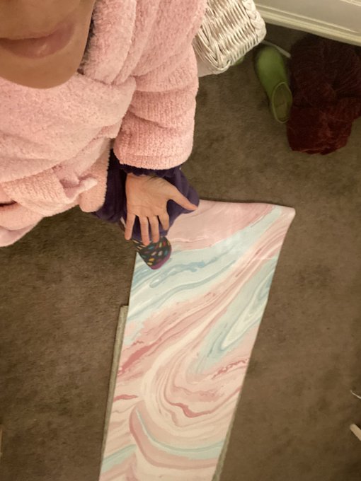 Cold and FUCKING FREEZING yet still trying yoga @ 5 am. That&rsquo;s commitment folks🥶. {Coco on guard for<a href="/tag/manyvids"class="tags"><span>#manyvids</span></a>