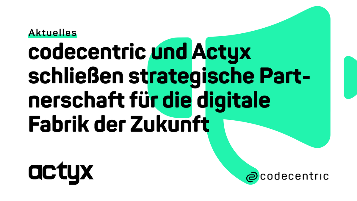 codecentric's tweet photo. 🏭 Wir freuen uns auf die Zusammenarbeit mit @actyx. Gemeinsam weden die europäische Fabriklandschaft durch moderne Softwarelösungen transformieren.  https://t.co/JCweQaeMc7
#iiot #i40 #industrie40 https://t.co/xQdHx4GsTL
