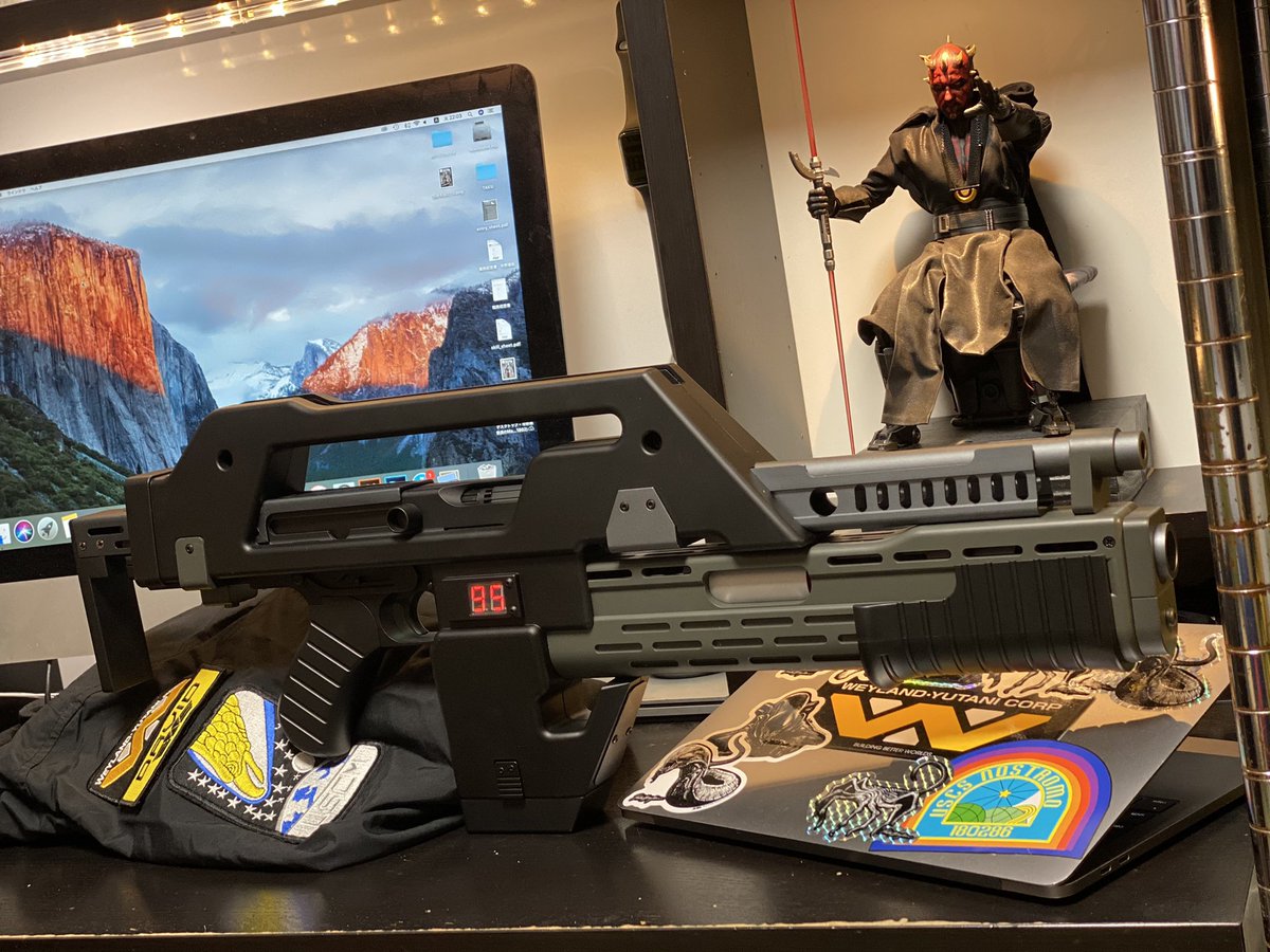 Ultrataku M41aパルスライフル Aeg 宇宙海兵隊主力武器 遂に買ってしまった ロマンの塊 ウェイランド湯谷とエイリアンによりlv 426の犠牲になった海兵隊の武器 きちんと弾数がカウントされ 重量もある やべぇ