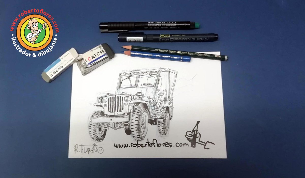 FloresToons's tweet photo. Happy Tuesday! First #sketch of December 2020. #WW2 #WillysJeep or just a #WillysMB. #G503 #flatfender #FordGPW #jeeplife: @Legendary1941 @1941life @Thejeepboss @THEJeepMafia @JeepSubculture @Jeep_Family @bantamjeepfest @AlaskaOrRust @NorthstarWillys @Jeep @JeepFrance @Jeep_es https://t.co/ys6rR8dOoU