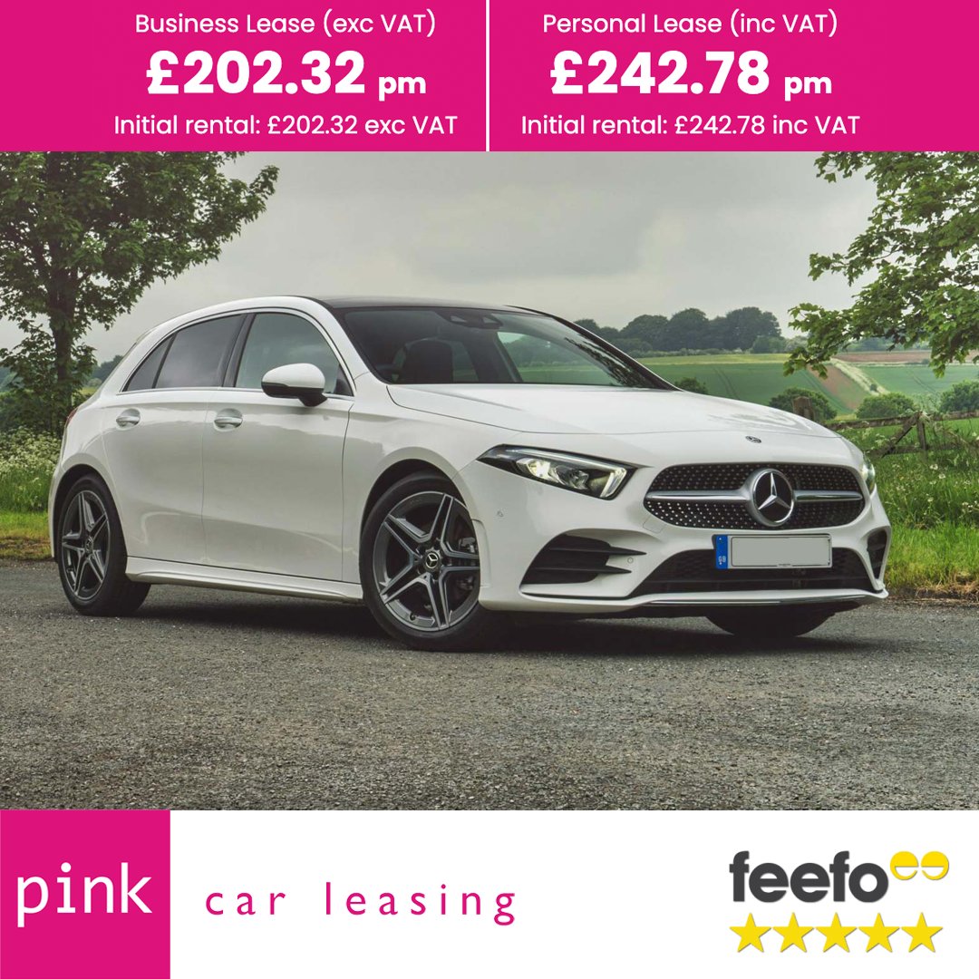 Mercedes A-Class Hatchback A180 5 Door Hatch 1.3 AMG Line Business: £202.32 per month (exc VAT) Personal: £242.78 per month (inc VAT) Zero Deposit Upfront 48 Month Contract 5,000 Miles Per year More info 👉 bit.ly/3o44K72 *Subject to Credit Approval* #CarLeasing