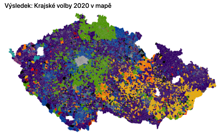 otevrenadata's tweet photo. Chcete si vytvořit vlastní mapu zobrazující výsledky krajských voleb jako mají jednotlivé mediální domy v Česku? Poradíme vám, jak to celé zvládnout s otevřenými daty. https://t.co/c6jMvAIwsv
#opendatacz #tvorimemapysopendaty #volby2020 https://t.co/cJT0MGNi0d