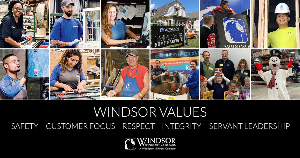 Windsor_Windows's tweet image. At Windsor, we strive to live our corporate values every day: Integrity, Customer Focus, Safety, Servant Leadership, and Respect for People. 
#worthwhilework #corporatevalues