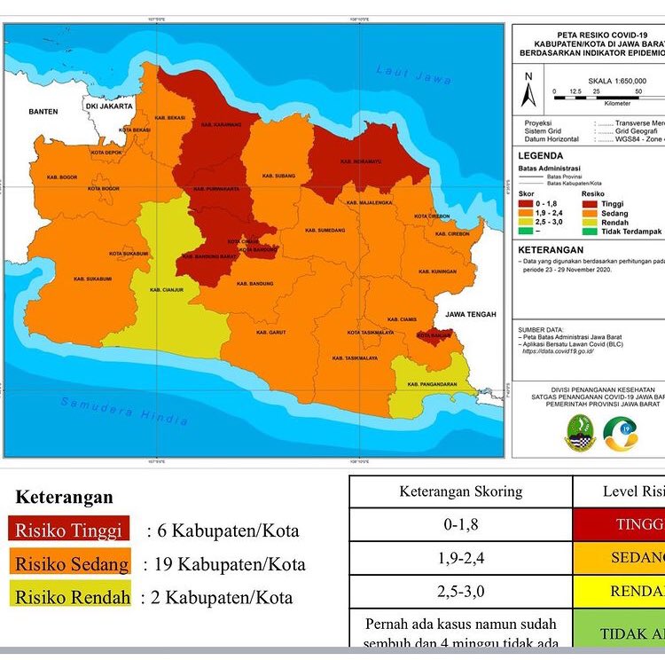 ridwankamil's tweet photo. BEWARA

Para wisatawan sebaiknya tidak berkunjung dahulu minggu ini ke Kota Bandung &amp; Kab. Bandung Barat. 

Dikarenakan sedang berstatus Zona Merah. Dua daerah ini sedang bebenah dalam pengendalian Covid-19 pasca libur panjang kemarin. #JabarTanggapCovid19 https://t.co/4vowU2JUZ6