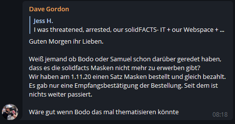 theRealWattwurm's tweet photo. Wenn #Schiffmann #Spenden zum Fenster hinaus wirft, indem er #Masken shoppen geht. #Bodo kleiner Tipp: Die nächsten 30.000 Euro dann doch lieber an den #WeisseRose e.V. spenden. Das wäre wenigstens sinnvoll.

#querdenken #Maskeauf #Querdenker #covidioten #solidfacts https://t.co/s6WDmDjEGC