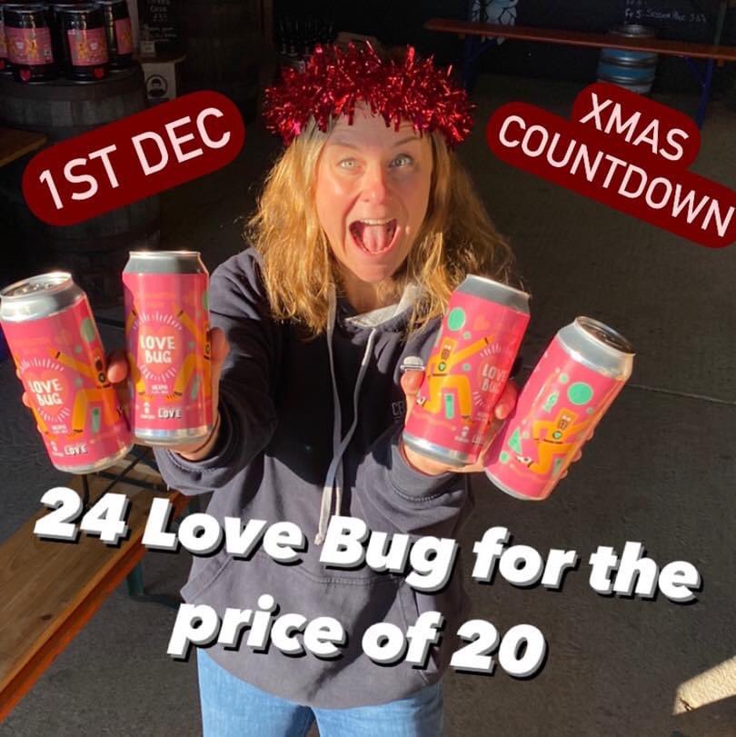 🎄 Today’s Christmas Countdown  SPECIAL OFFER

💗  Buy 24 cans of Love Bug and only pay for 20! 

👉 Offer valid until 9am tomorrow - online and in the brewery shop! GO!!

🚚 Order here for collections, free local delivery and nationwide deliveries👇
cellarheadbrewing.com