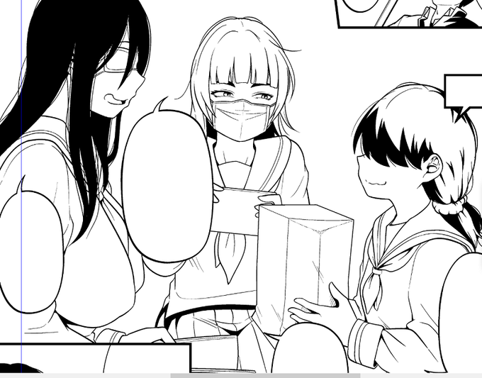 ついでに次回原稿のヒロイン3人組
属性モリモリで鋭意制作中 