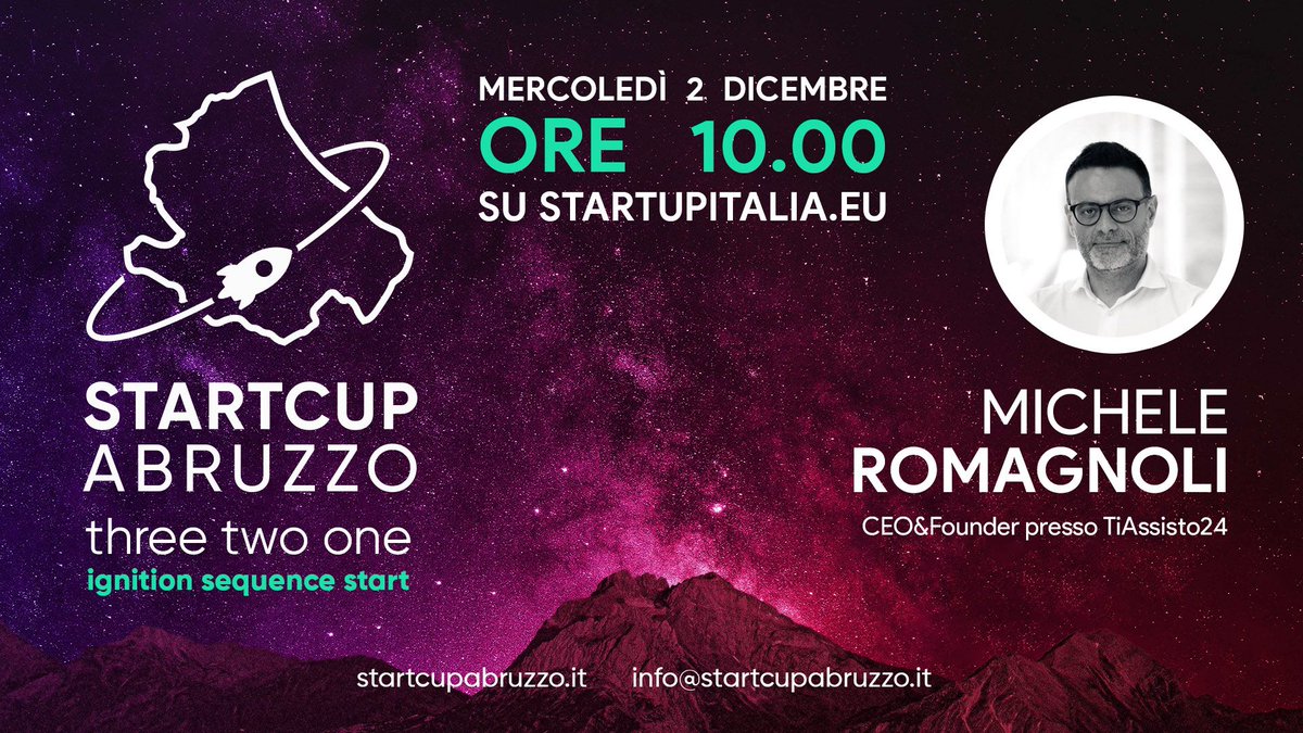 Il_Romagnoli's tweet photo. Per me è davvero un grande onore far parte della giuria dell'evento dedicato alle nuove #startup nella mia regione. In bocca al lupo a tutti!
A domani sui canali online di https://t.co/TeXiLV4o48
#startcupabruzzo #startupitalia https://t.co/0OIGU1p8bE