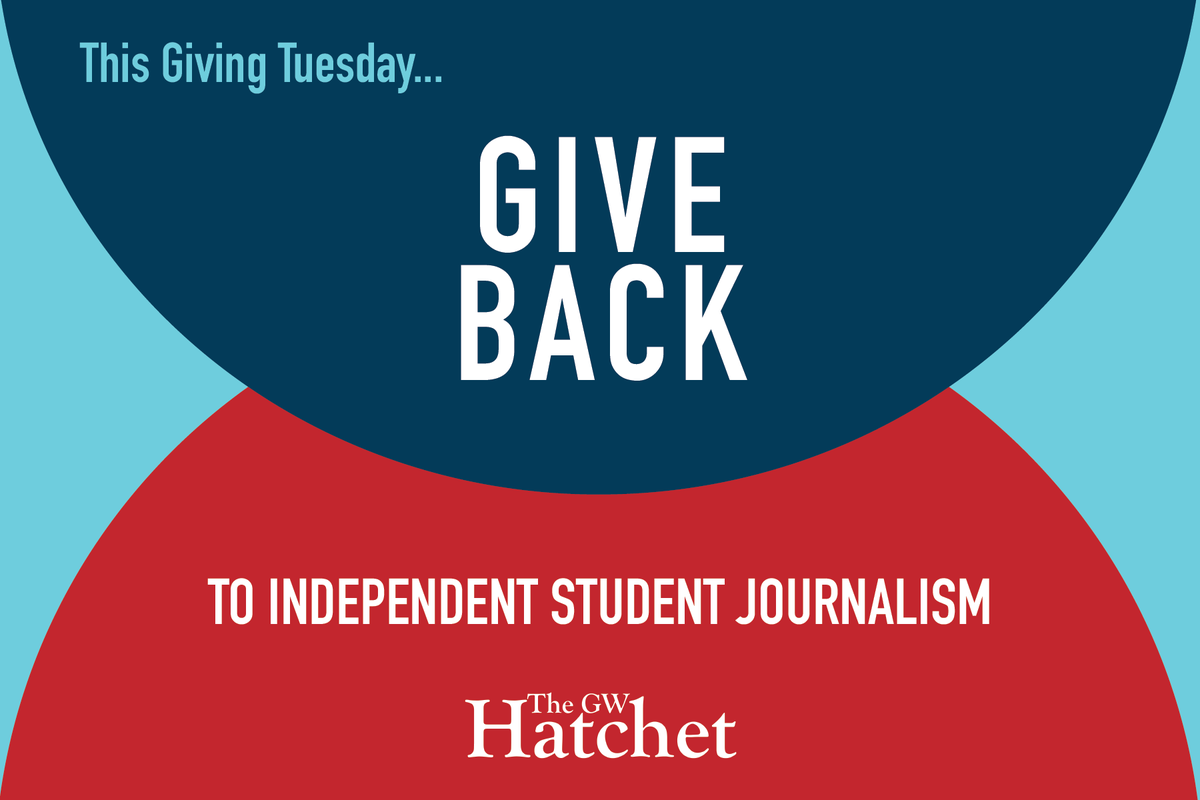 gwhatchet's tweet photo. 2020 has taken a toll on thousands of organizations, The Hatchet included. Help us continue to produce award-winning coverage and donate to independent student journalism this #GivingTuesday 
https://t.co/ny8rOKVGHw https://t.co/GJgkgu0IJ0