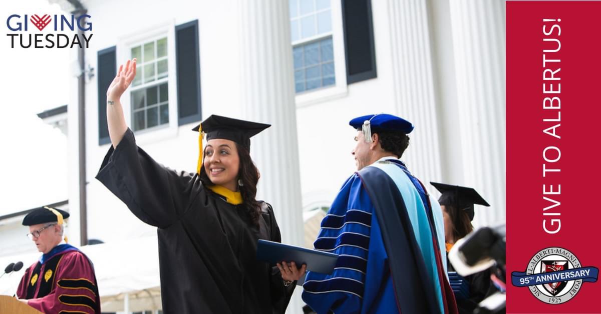 Give the gift of education this #GivingTuesday! For 95 years, Albertus has made an unwavering commitment to bringing opportunity to underserved populations, and to fostering the success of every student who entrusts us with their educational dreams. bit.ly/36eufg3