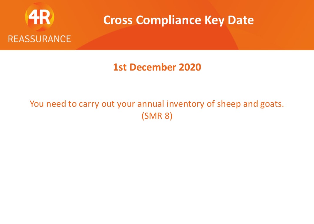 1st December Cross Compliance Key Date #Crosscompliance #December20 #Keydate