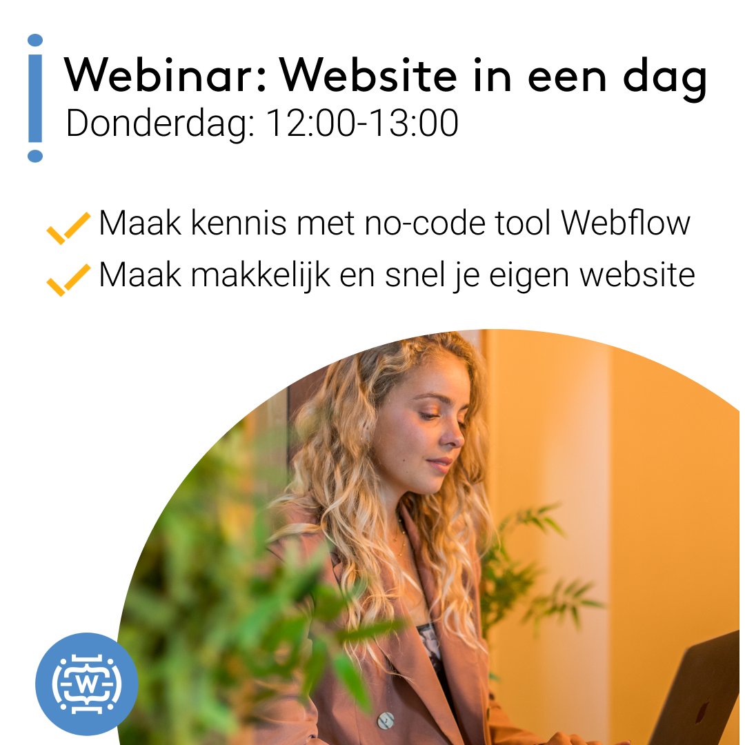 Wil jij leren hoe je makkelijk en snel een website kan maken? Kom naar onze webinar: Website in een dag! Maak kennis met de revolutionaire no-code tool Webflow en begin aan jouw website!

Meld je nu aan via: wincacademy.nl/webinars/websi…

#wincacademy #webinar #website #nocode #webflow