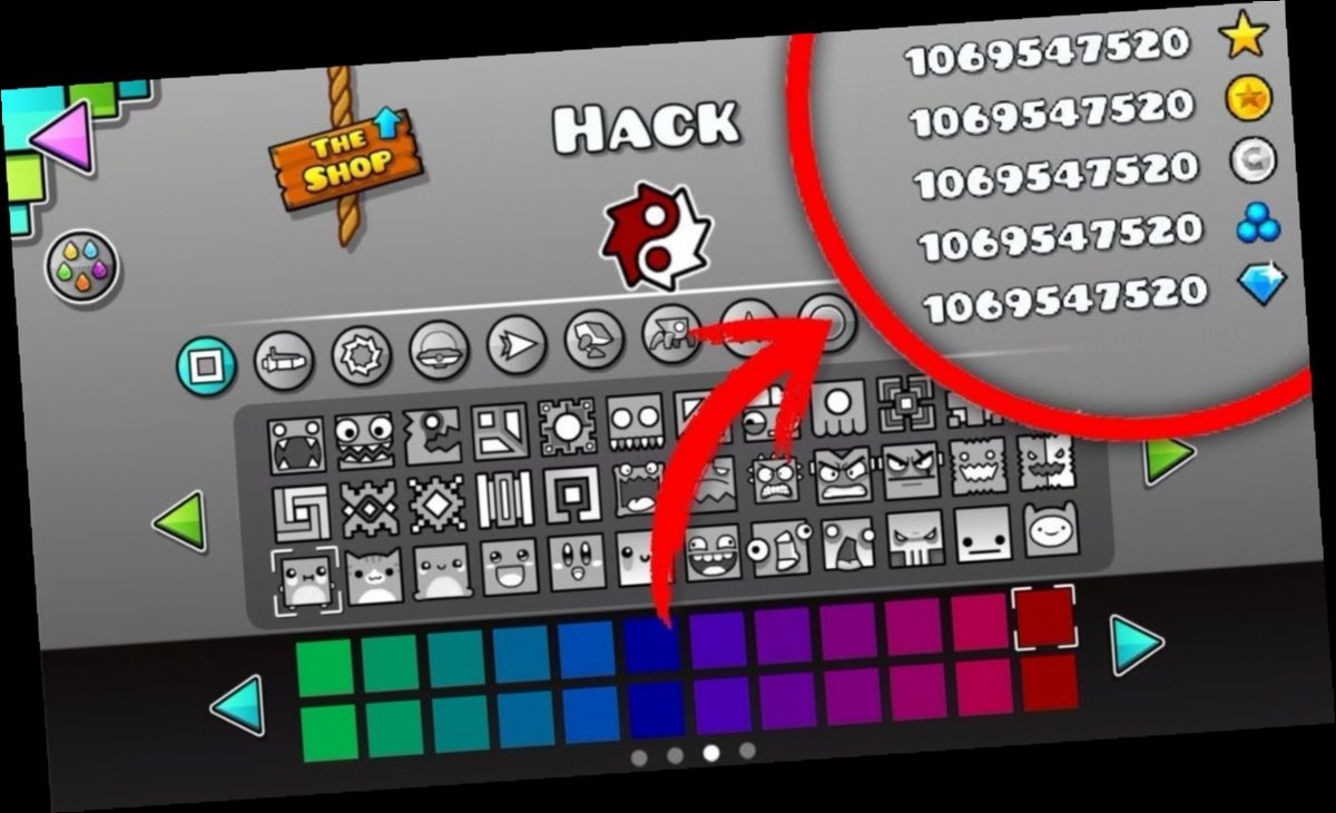 geometry dash 2.2 hack game mod by liaxloga / Twitter