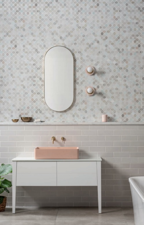 The_Tile_Box's tweet photo. These beautiful wall tiles with colourful pastel shades look like wallpaper coverings 😍 

#tiles #walltiles #walltilesdesign #tileprints #pastelshades #contemporary #playfulprints #tilingideas #design #homeinteriors #interiorstyling #tilesarebeautiful @OriginalStyleUK https://t.co/DqtIip4zVc