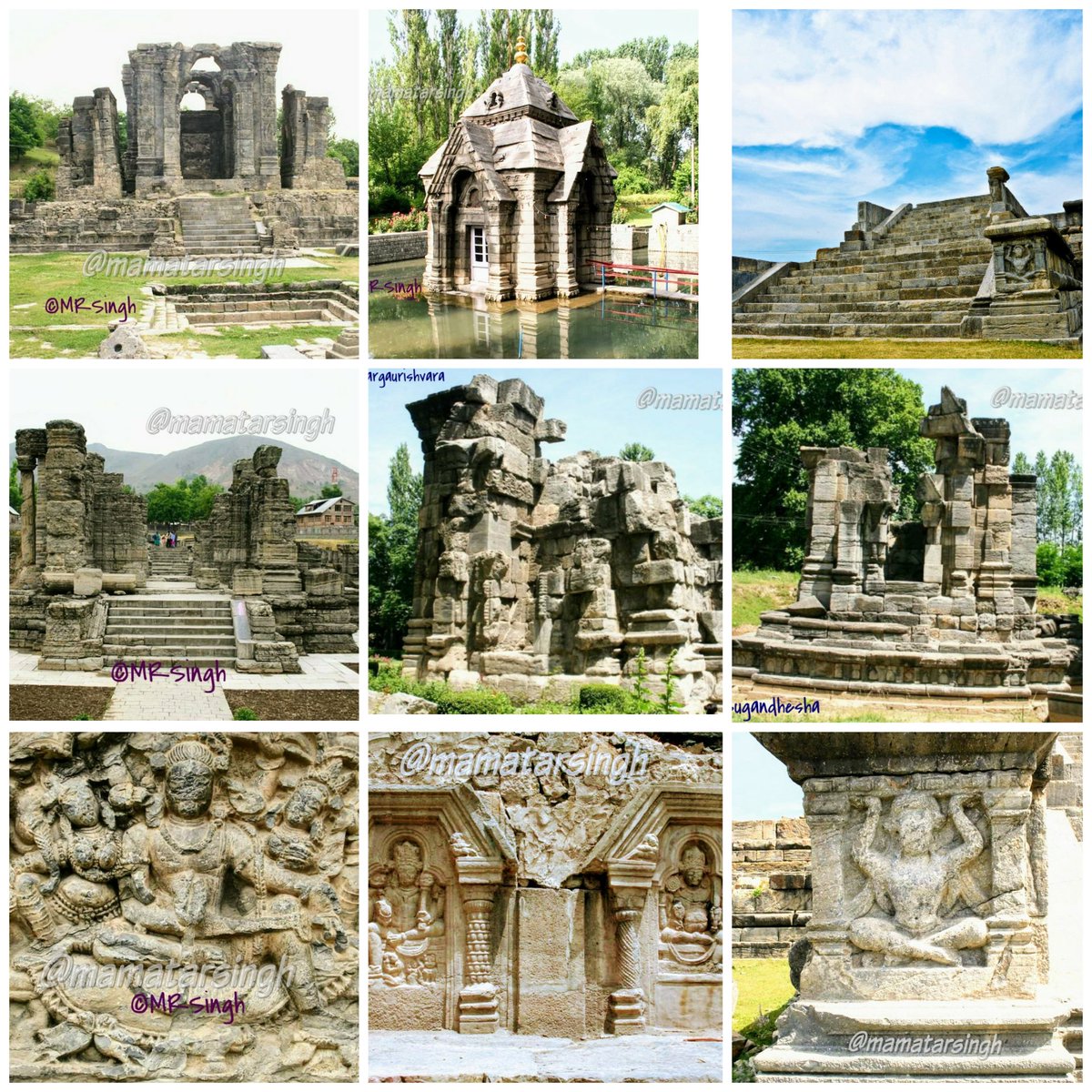 ||Temples of Kashmir|| #KashyapKaKashmirTEMPLES MAY BE DESTROYED BUT NOT THEIR GLORIOUS HISTORY!A bit longer  #ThreadPlease See (all seen by me & most of pics I dug out from my collection )1/7