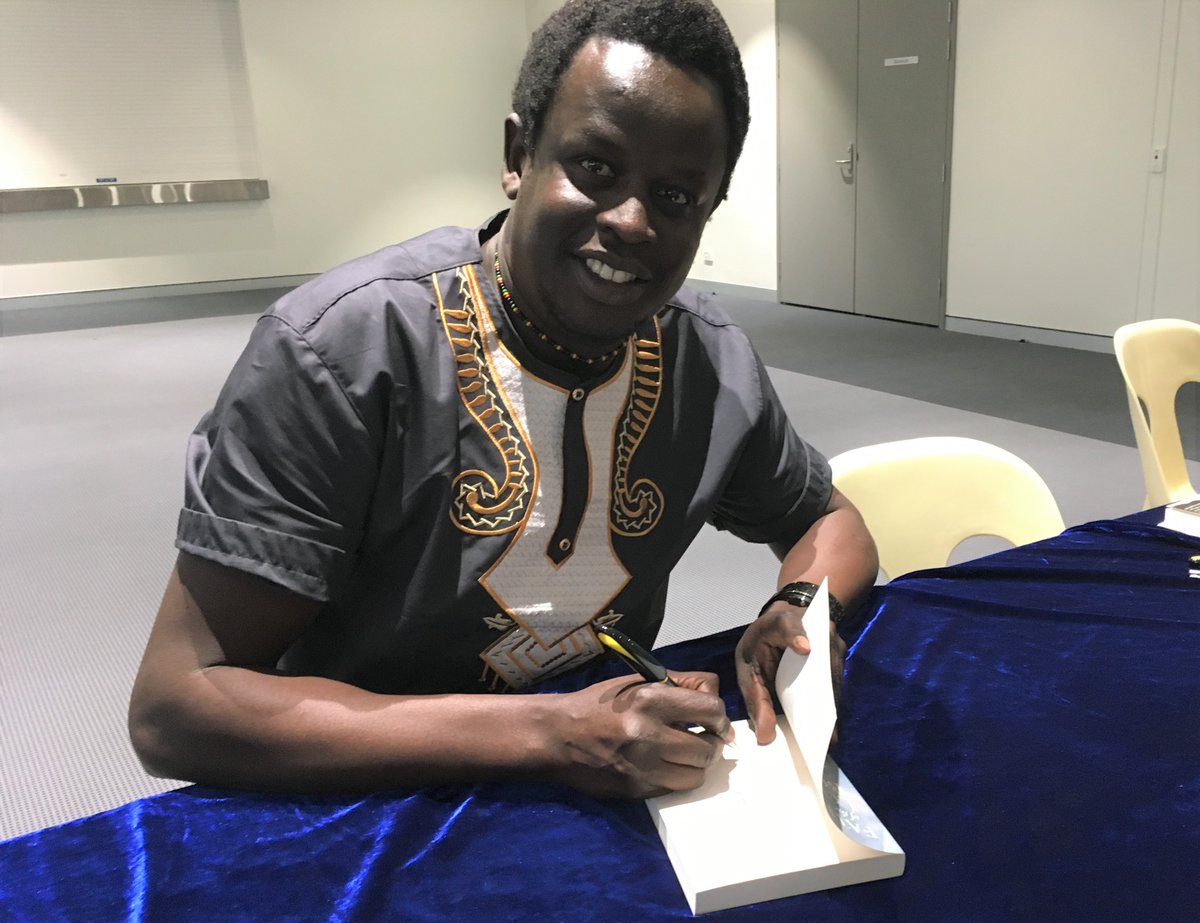 Mundaring_Lib's tweet photo. Fantastic author talk with @YuotAlaak last night. @ArmadaleLibs your audience will go away with more than they came just by listening to @YuotAlaak talk about his book, Father of the Lost Boys, published by @FremantlePress. https://t.co/0TueAXj8yQ