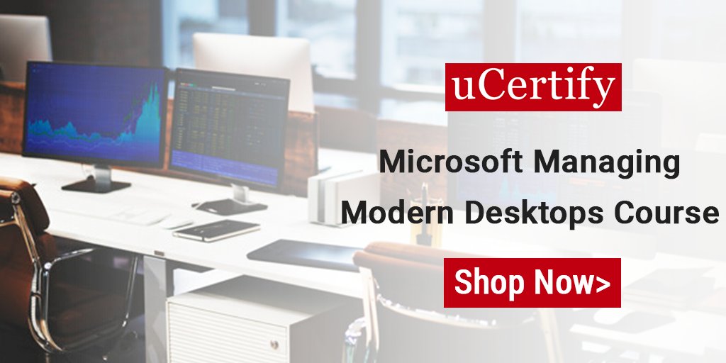 uCertify's tweet photo. Prepare for the Microsoft MD-101 exam with uCertify course: https://t.co/XZxvUHh5GU
#Microsoft #MicrosoftCertified #ManagingModernDesktops #course #studyguide #uCertify #ucertifycourse https://t.co/JLSp14lZKJ