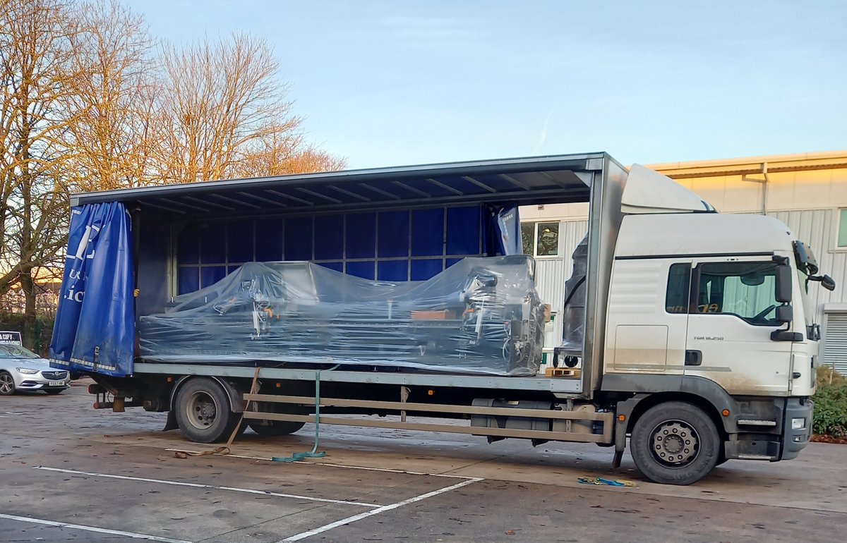 emmegiuk's tweet photo. If you're heading up the M6 this morning, keep your eye out for this beauty - a Precision TS2 double mitre saw on its way to a customer on the Wirral #HappyCustomer https://t.co/tnQ42BegQQ
