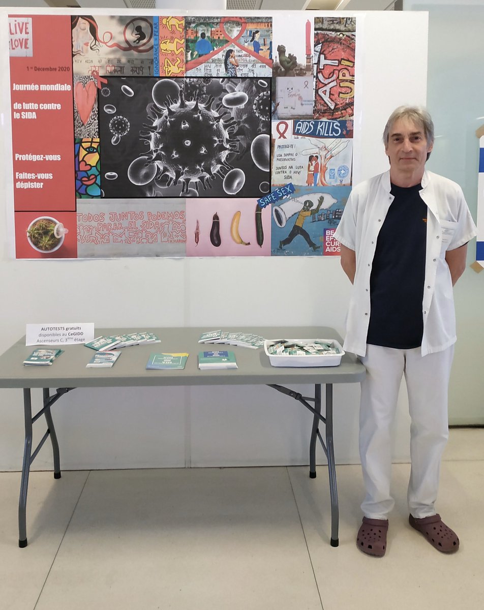 CegiddVar's tweet image. Stand dans le hall de l’Hôpital Sainte-Musse pour la Journée Mondiale de lutte contre le VIH !
#1erdecembre #VIH #HIV #SIDA #AIDS #AIDSday #Toulon #CHITS #SainteMusse #CeGIDD #MNH