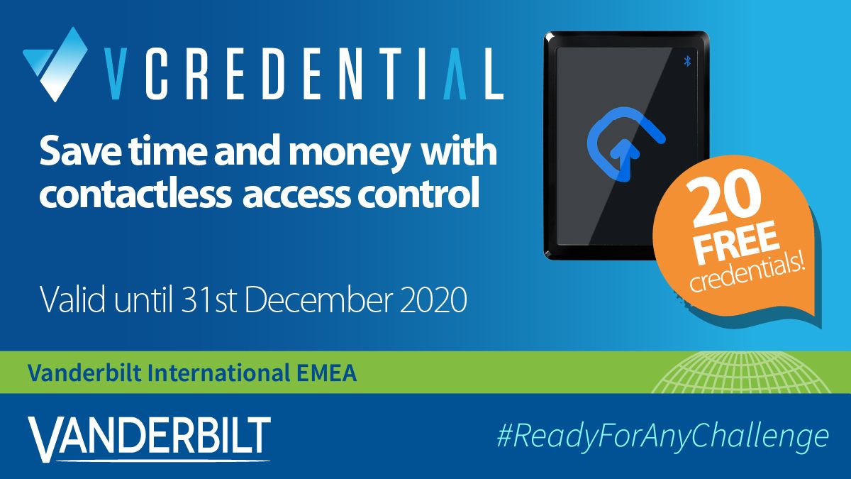 #VCredential special promotion offers 20 FREE credentials with BLUE-A and BLUE-C readers purchased using special partcodes: bit.ly/2HU0wQ3 Don't miss out on this and try the new cloud-based VCredential platform. #VanderbiltEMEA #MobileCredentials #BluetoothReaders